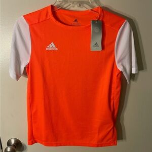 NWT - Adidas Kids Bright Orange and White Jersey